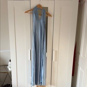 Elegant Blue Maxi Dress